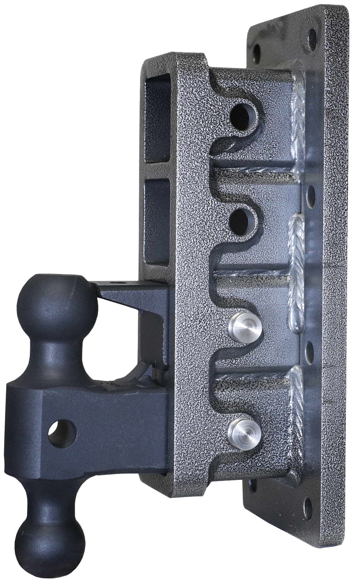MEGA-DUTY 2.5" Bolt-On 9" Drop 3.5K TW 32K Hitch with Dual-Ball & Pintle Lock GH-3024 - B2B Diesel and Gas Service