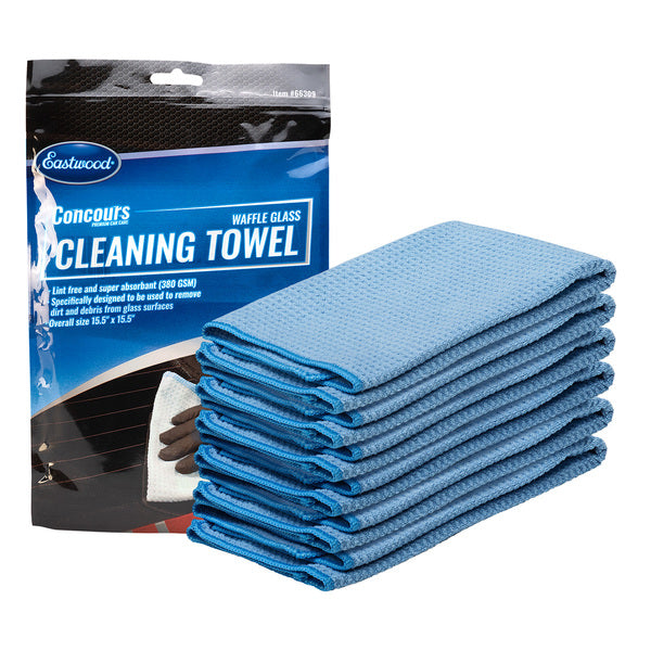 Eastwood Concours Waffle Glass Cleaning Towel - 6 Pack - B2B Diesel & Gas Service