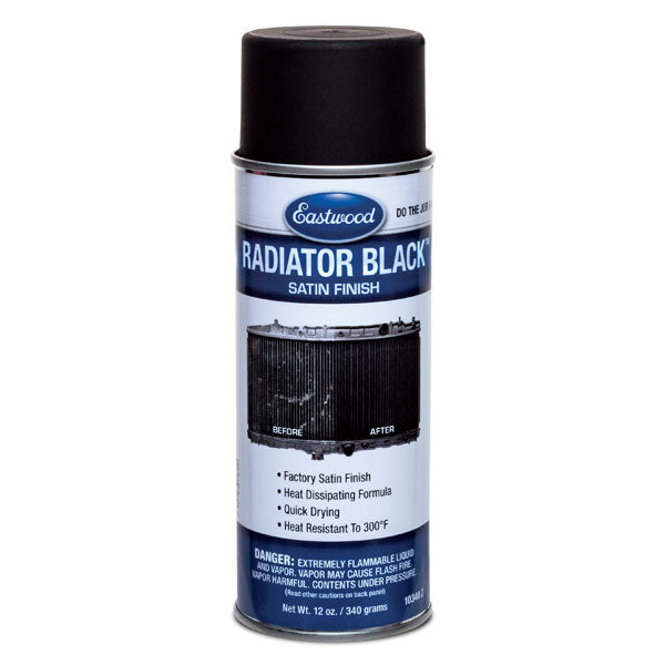 Radiator Black Paint Satin 12oz Aerosol - 10340Z