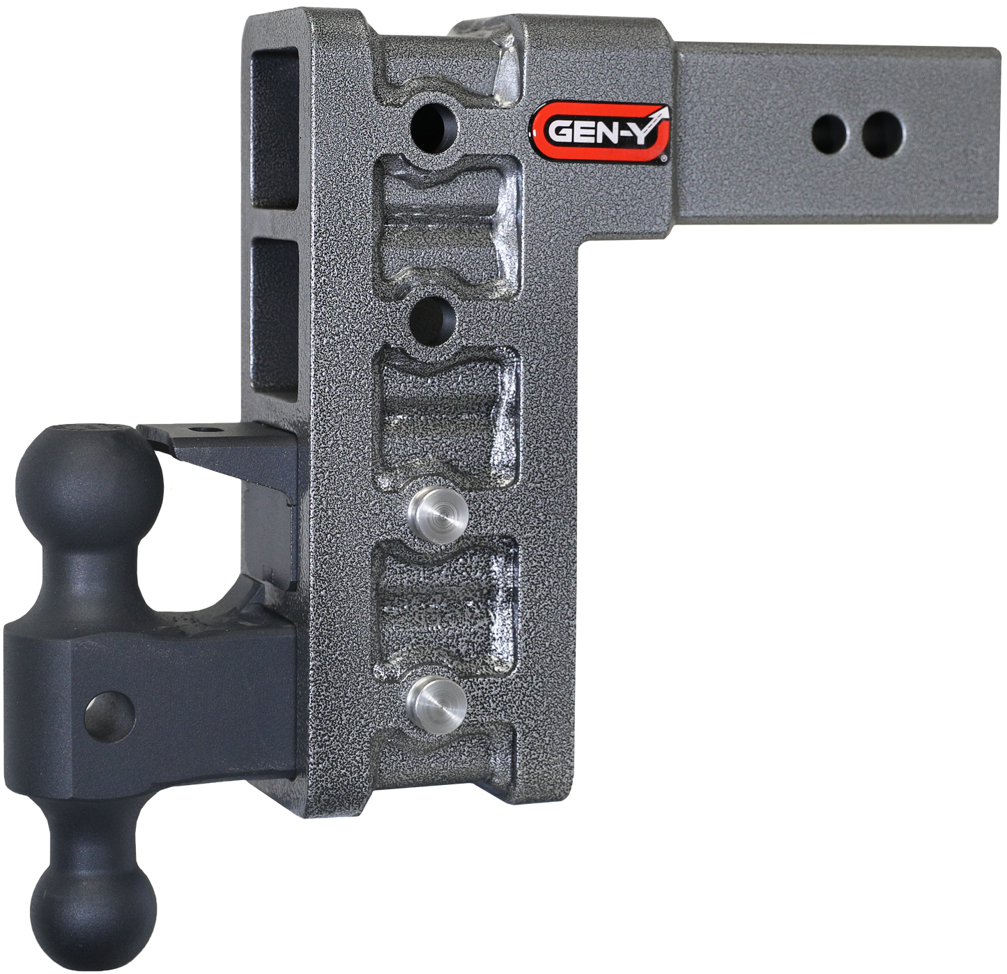 MEGA-DUTY 3" Shank 9" Drop 3.5K TW 32K Hitch with Dual-Ball & Pintle Lock GH-1724 - B2B Diesel and Gas Service