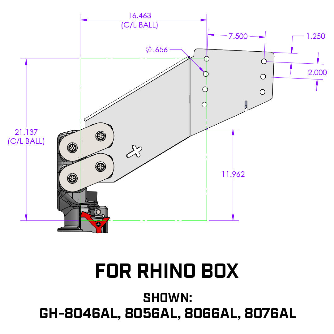 TORSION-FLEX SnapLatch Rhino 5th Pin Goose 2 5/16" Coupler 3.5K-5.5K pin 30K GH-8066AL - B2B Diesel and Gas Service