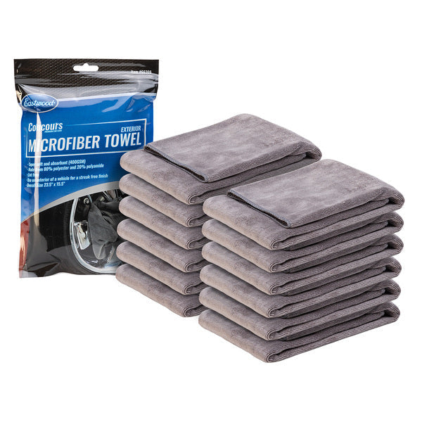 Eastwood Concours Exterior Microfiber Towel - 12 Pack - B2B Diesel & Gas Service