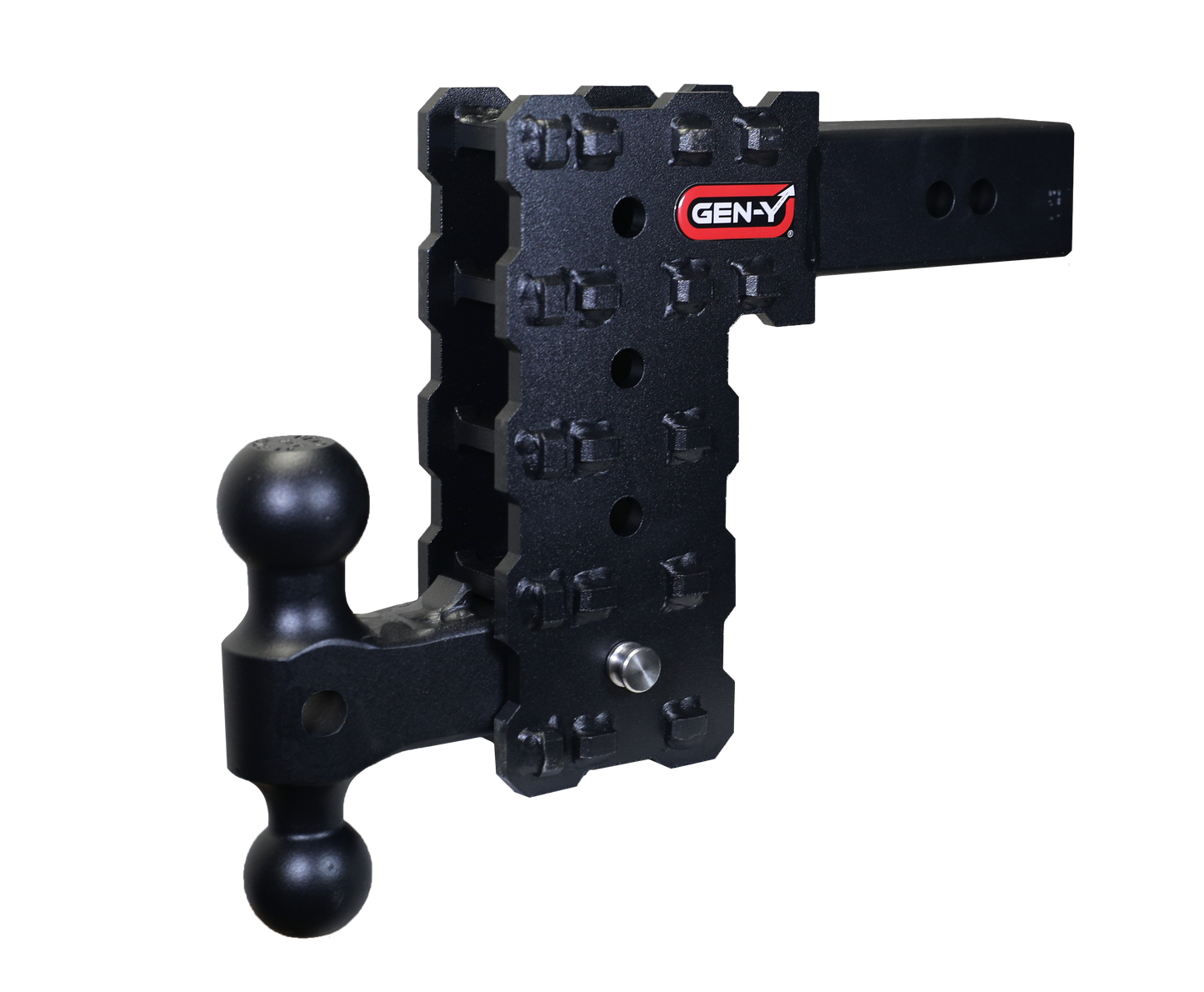 PHANTOM-X 2.5" Solid Shank 7.5" Drop 1.6K TW 16K Hitch & GH-051 Dual-Ball Mount GH-2414X - B2B Diesel and Gas Service