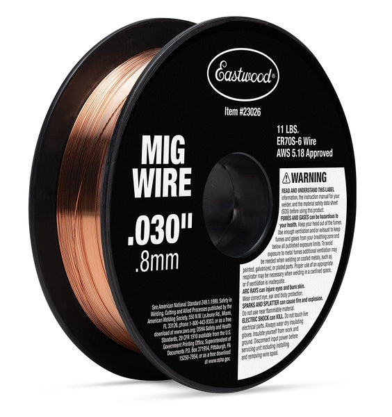 Eastwood Solid MIG Welding Wire 0.030 Inch - 11lb - 8 Inch Spool