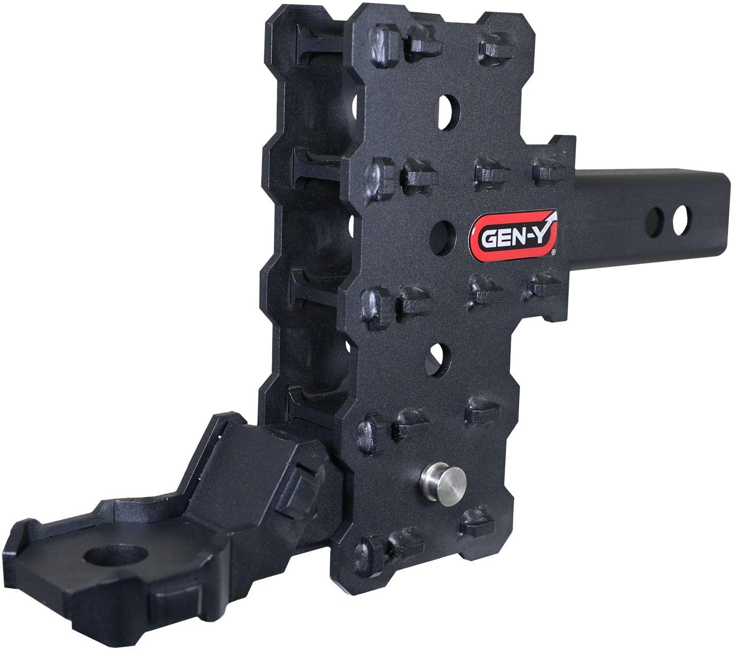 PHANTOM-X 2" Hollow Shank 4.5" Offset Drop .7K TW 7K Hitch & Platinum Ball Mount GH-13154X - B2B Diesel and Gas Service