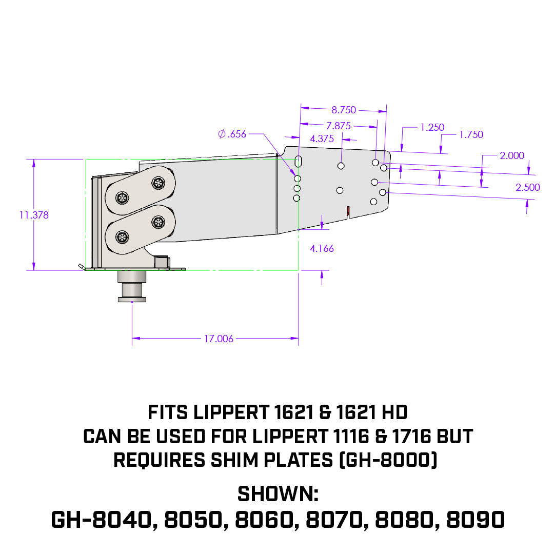 EXECUTIVE TORSION-FLEX 5th Wheel King Pin 1.5K-3.5K pin weight range 21K Towing GH-8040 - B2B Diesel and Gas Service
