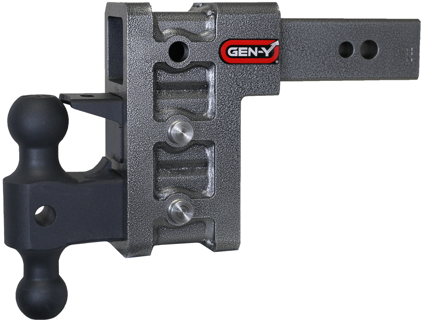 MEGA-DUTY 2.5" Shank 6" Drop 3.5K TW 32K Hitch with Dual-Ball & Pintle Lock GH-1623 - B2B Diesel and Gas Service