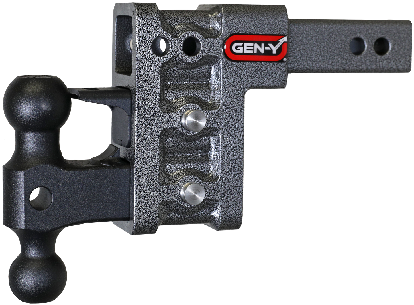 MEGA-DUTY 2" Shank 5" Drop 2K TW 16K Hitch with Dual-Ball & Pintle Lock GH-523 - B2B Diesel and Gas Service