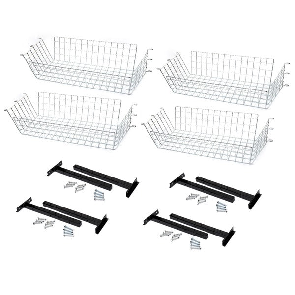 Eastwood Car Cart Storage Rack Baskets - 4 Pack