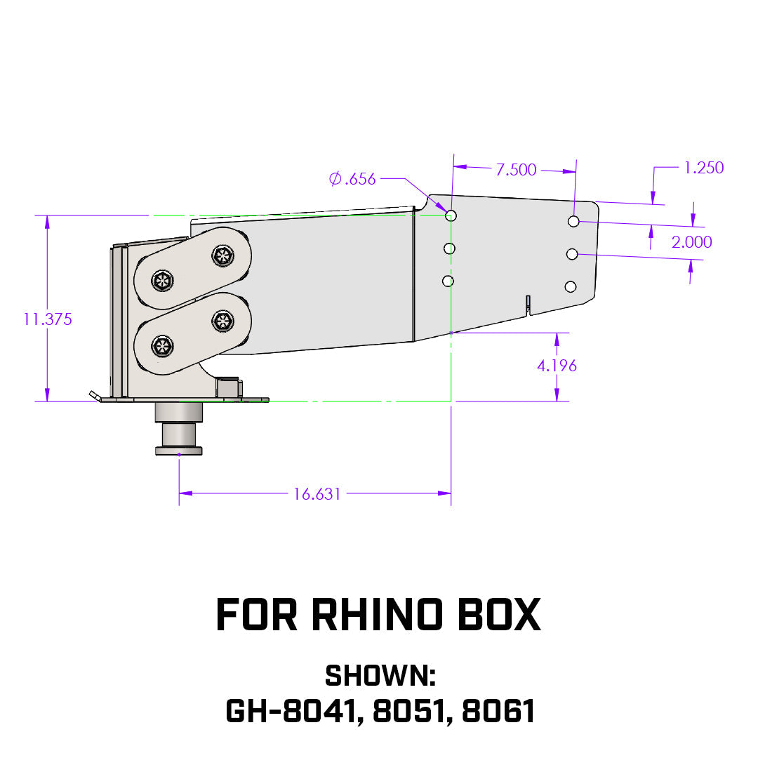 EXECUTIVE TORSION-FLEX Rhino 5th Wheel King Pin 2.5K-4.5K pin 30K Towing GH-8051 - B2B Diesel and Gas Service