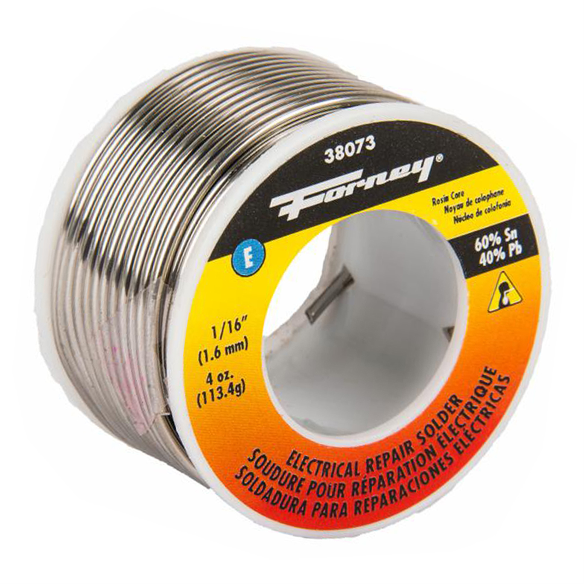 Forney Industries Solder, Electrical Repair, Rosin Core, 1/16 in, 4 Ounce - 38073 - B2B Diesel & Gas Service