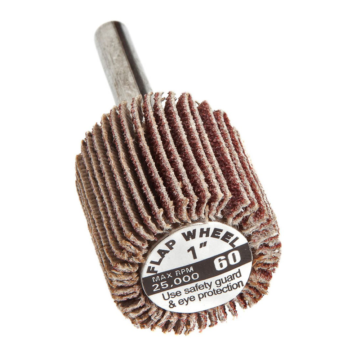 Forney Industries Forney 60190 Flap Wheel, Shank Mounted, 1 in x 1 in, Grit: 60 - 60190 - B2B Diesel & Gas Service
