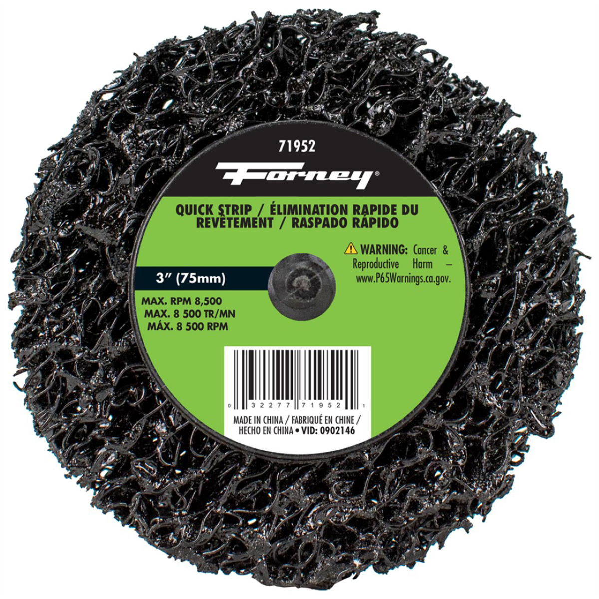 Forney Industries Quick Change Stripping Disc, 3 in - 71952 - B2B Diesel & Gas Service