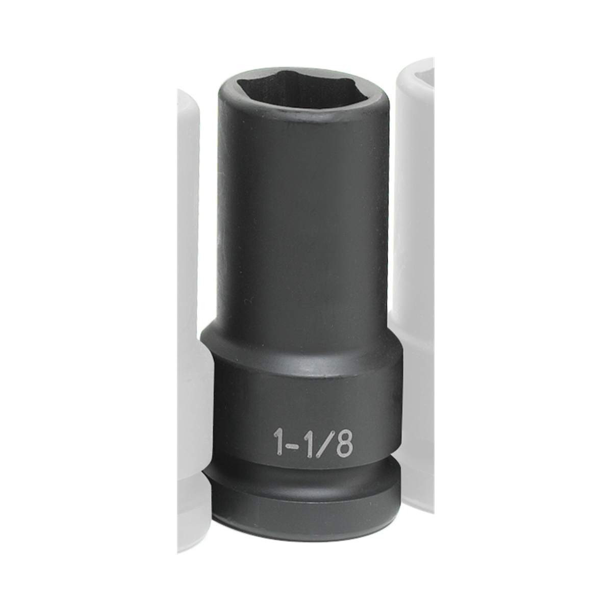Grey Pneumatic SOC 1-1/8 1"D IMP 6PT XDP TW BLK