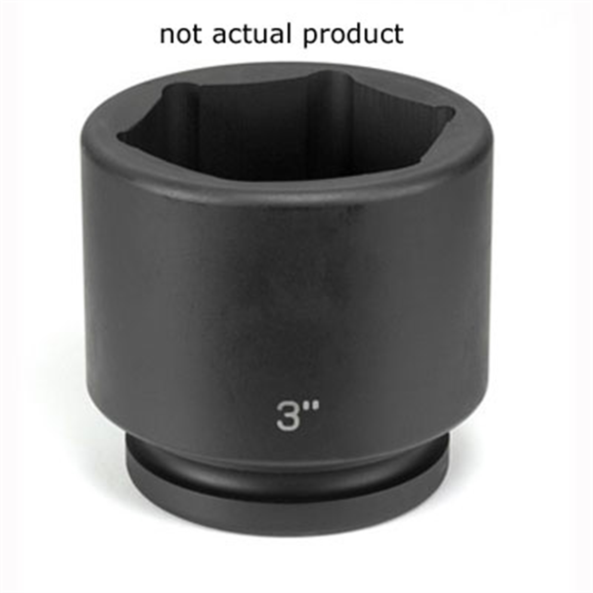 Grey Pneumatic SOC 1-11/16 1"D IMP 6PT BLK