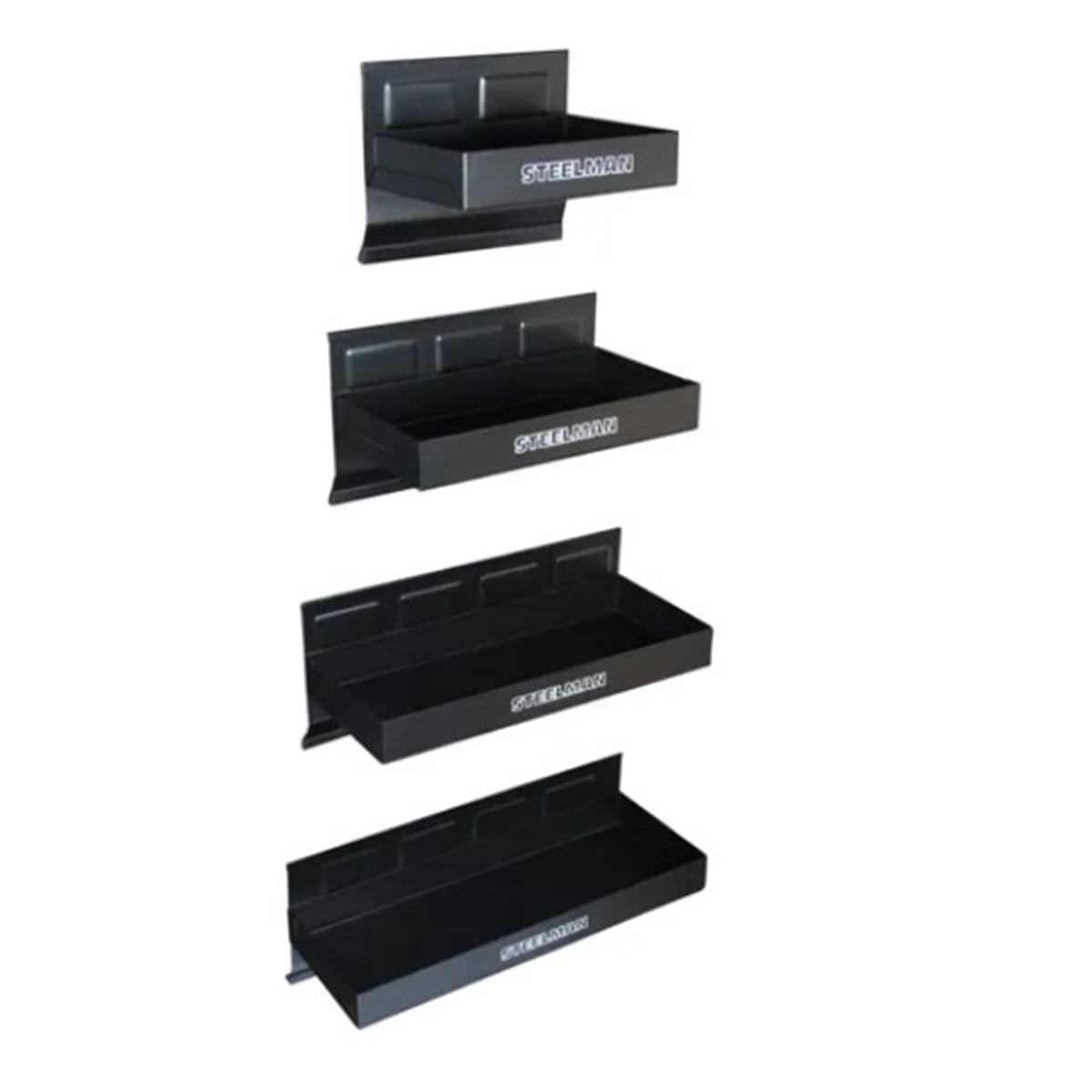 J S Products (steelman) Non-Marring Magnetic Tool/Parts Tray 4-Piece Set