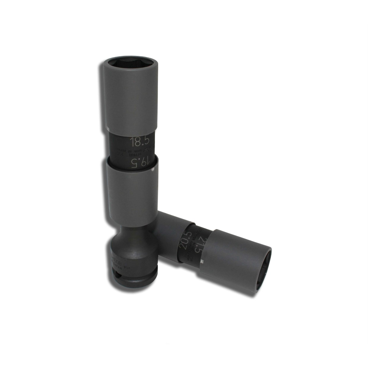 Ko-ken USA 14219M 1/2 Sq. Dr. Double Ended Socket for Damaged Wheel Nut/Bolt - 3 piece Set