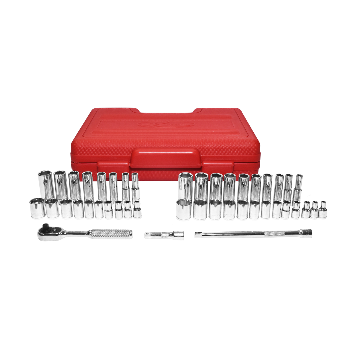K Tool International Socket Set SAE and Metric 6 pt. 1/4 in. Dr 44 Pieces P/N 21044 - B2B Diesel & Gas Service