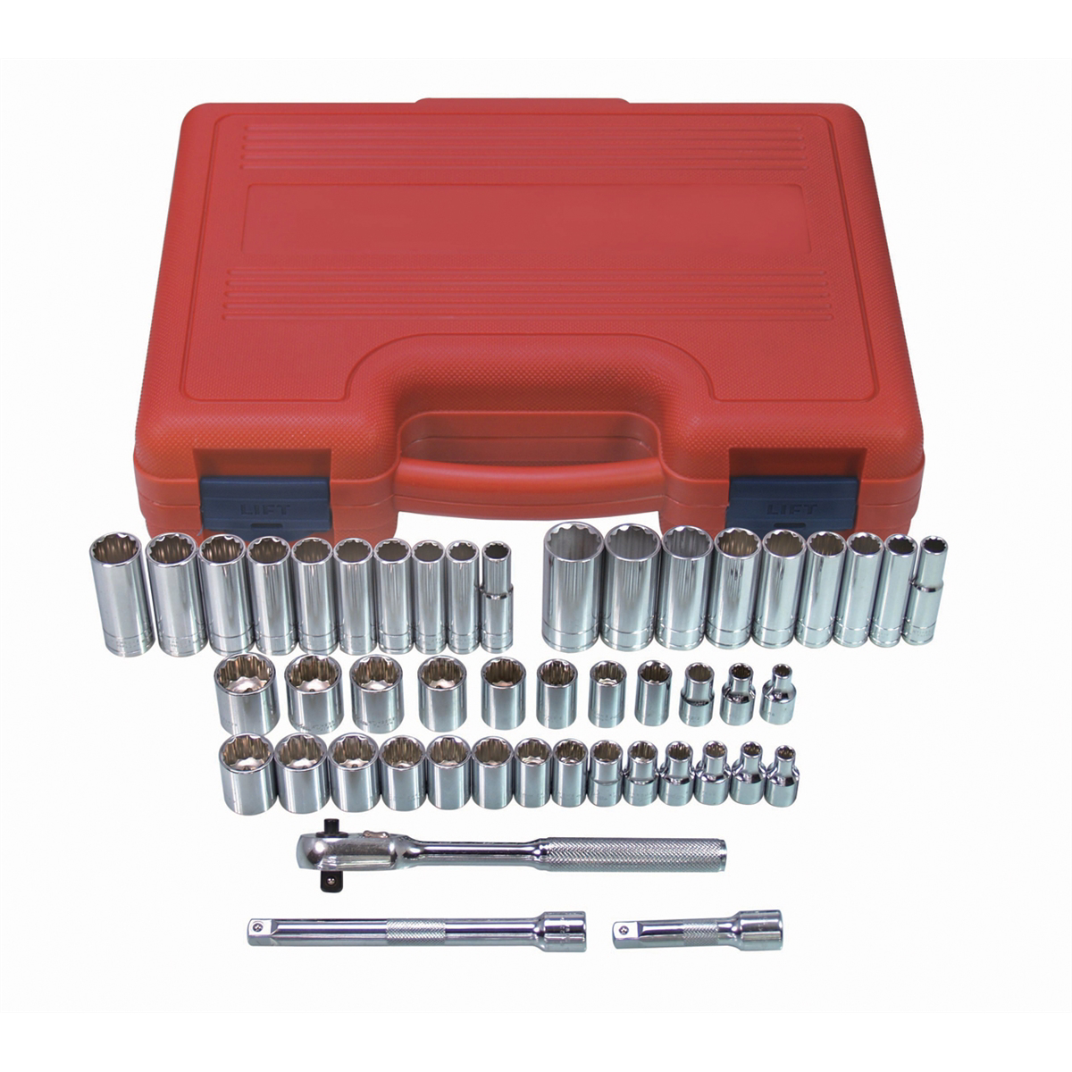 K Tool International 47-PIECE 3/8 IN. DR 12-PT SAE AND METRIC P/N 22547 - B2B Diesel & Gas Service