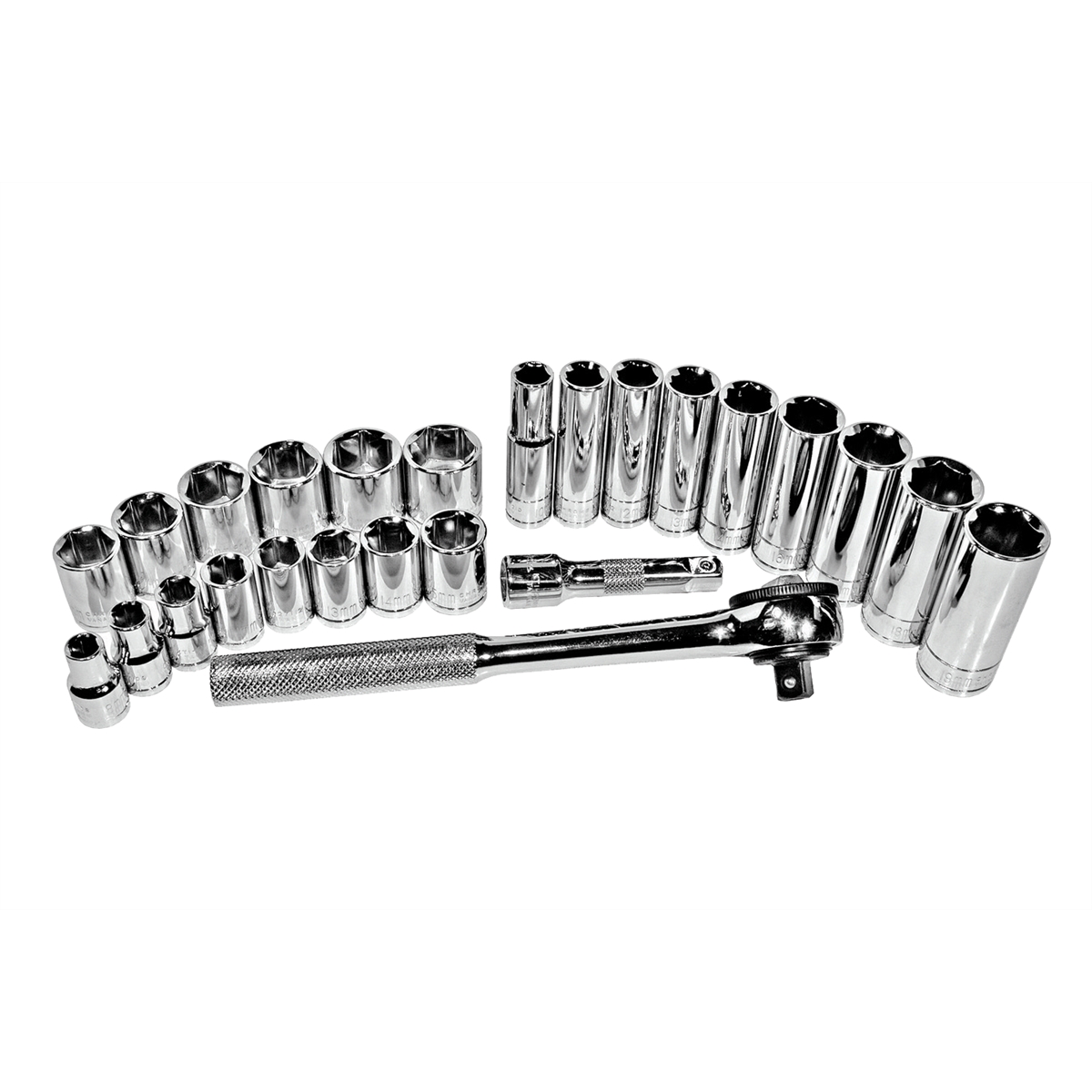 K Tool International Socket Set 3/8 in. Dr 26 Piece Metric P/N 27000 - B2B Diesel & Gas Service