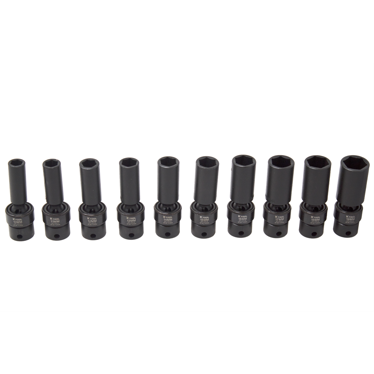 K Tool International Impact Flex Socket Set 10 Piece 3/8 in. Dr. MM P/N 37400 - B2B Diesel & Gas Service