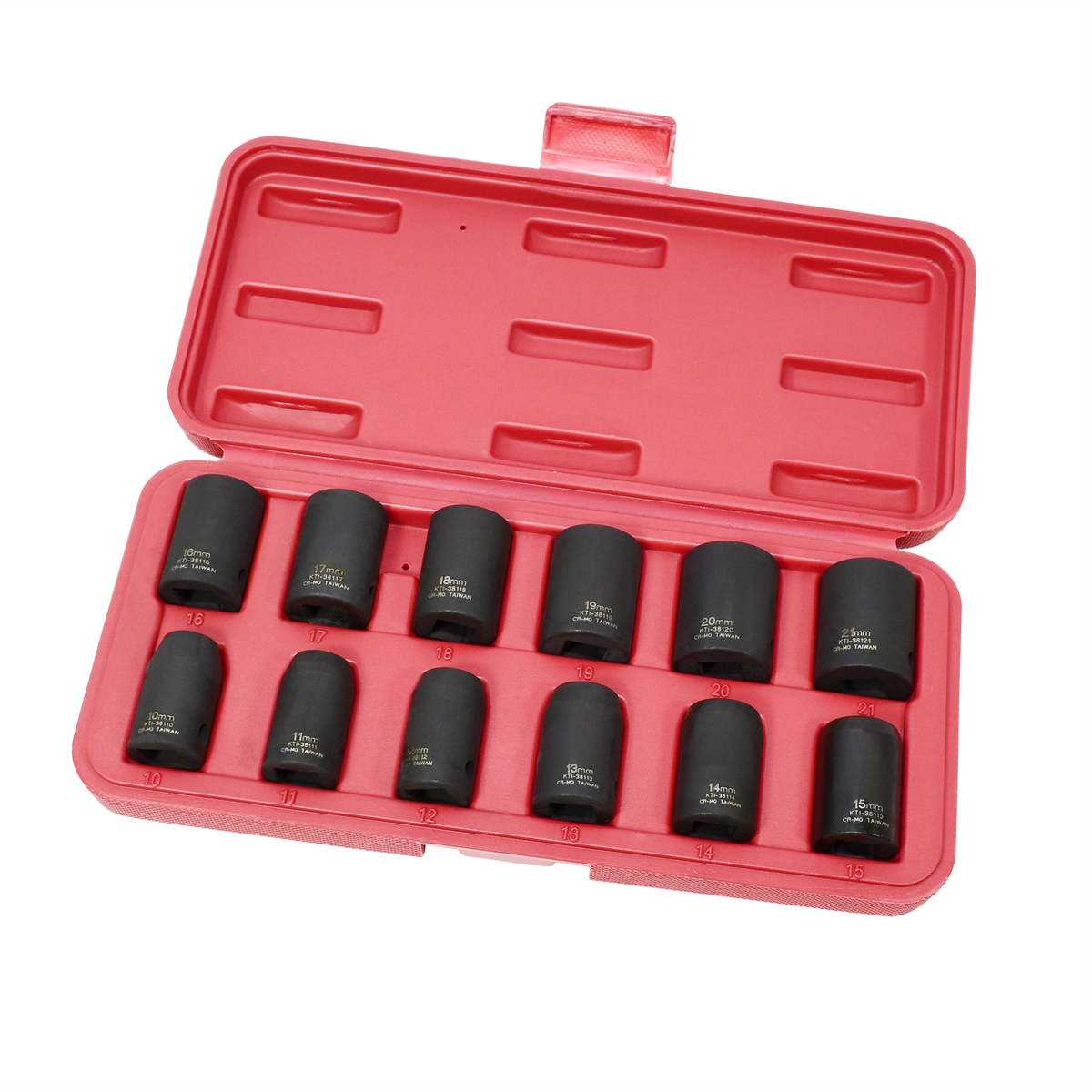 K Tool International Impact Socket Set 12 Piece Thin Wall Metric 1/2 in. Dr - Short P/N 38100 - B2B Diesel & Gas Service