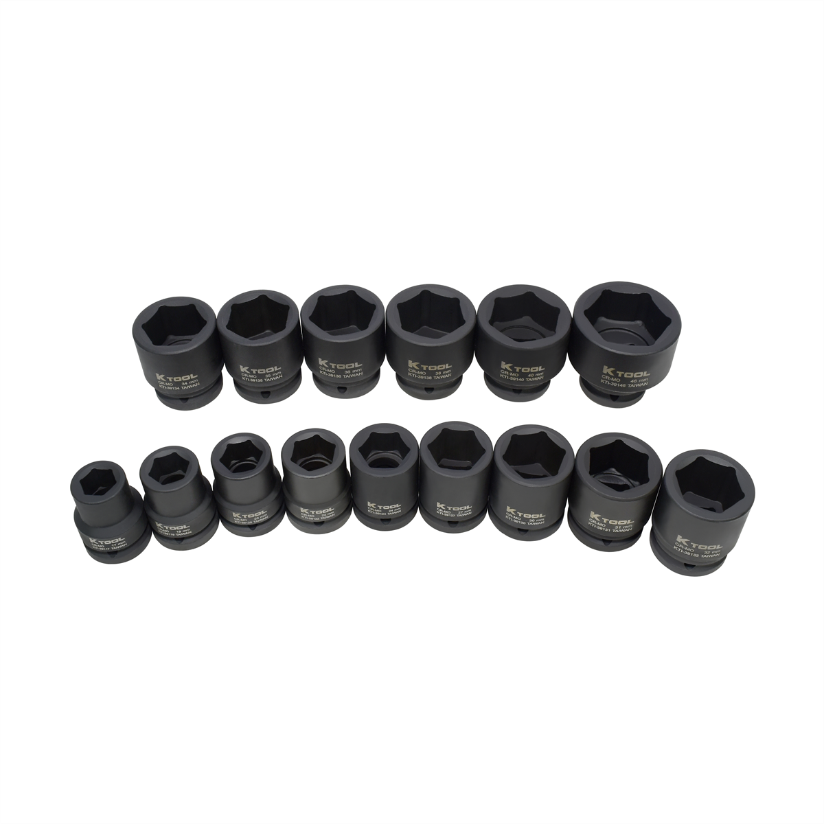 K Tool International Socket Set Impact 15 Piece 3/4 in. Dr Short Metric P/N 39100 - B2B Diesel & Gas Service