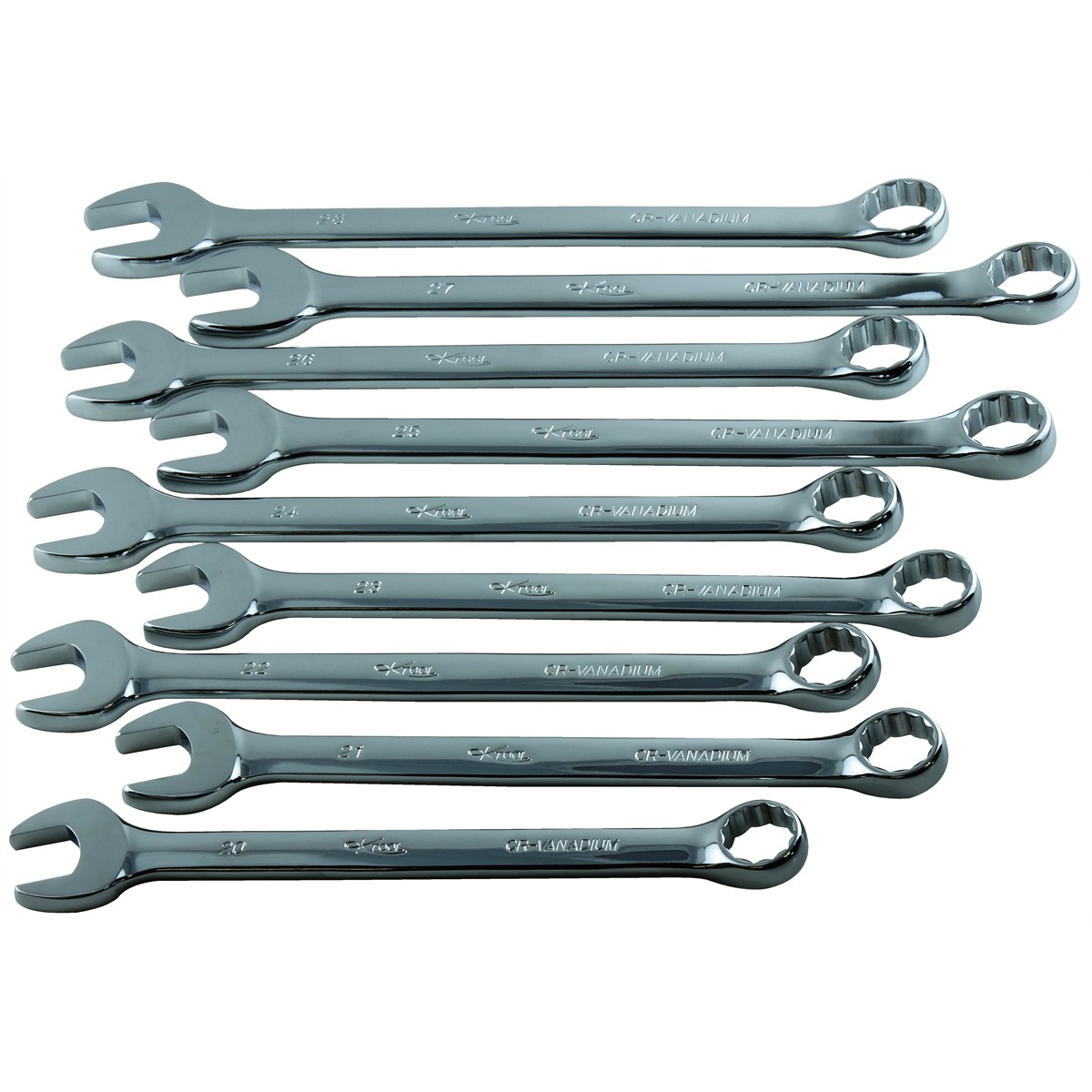 K Tool International Wrench Set 9 Piece Combination Hi Polish Metric P/N 41801 - B2B Diesel & Gas Service