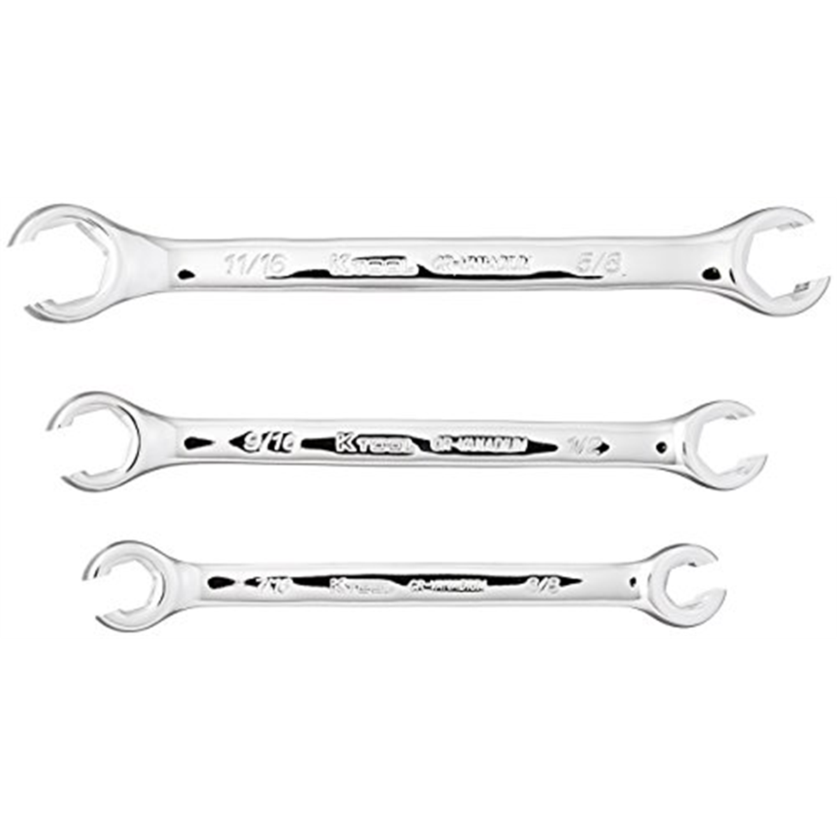 K Tool International Wrench Set Flare Net 3 Piece SAE P/N 44003 - B2B Diesel & Gas Service