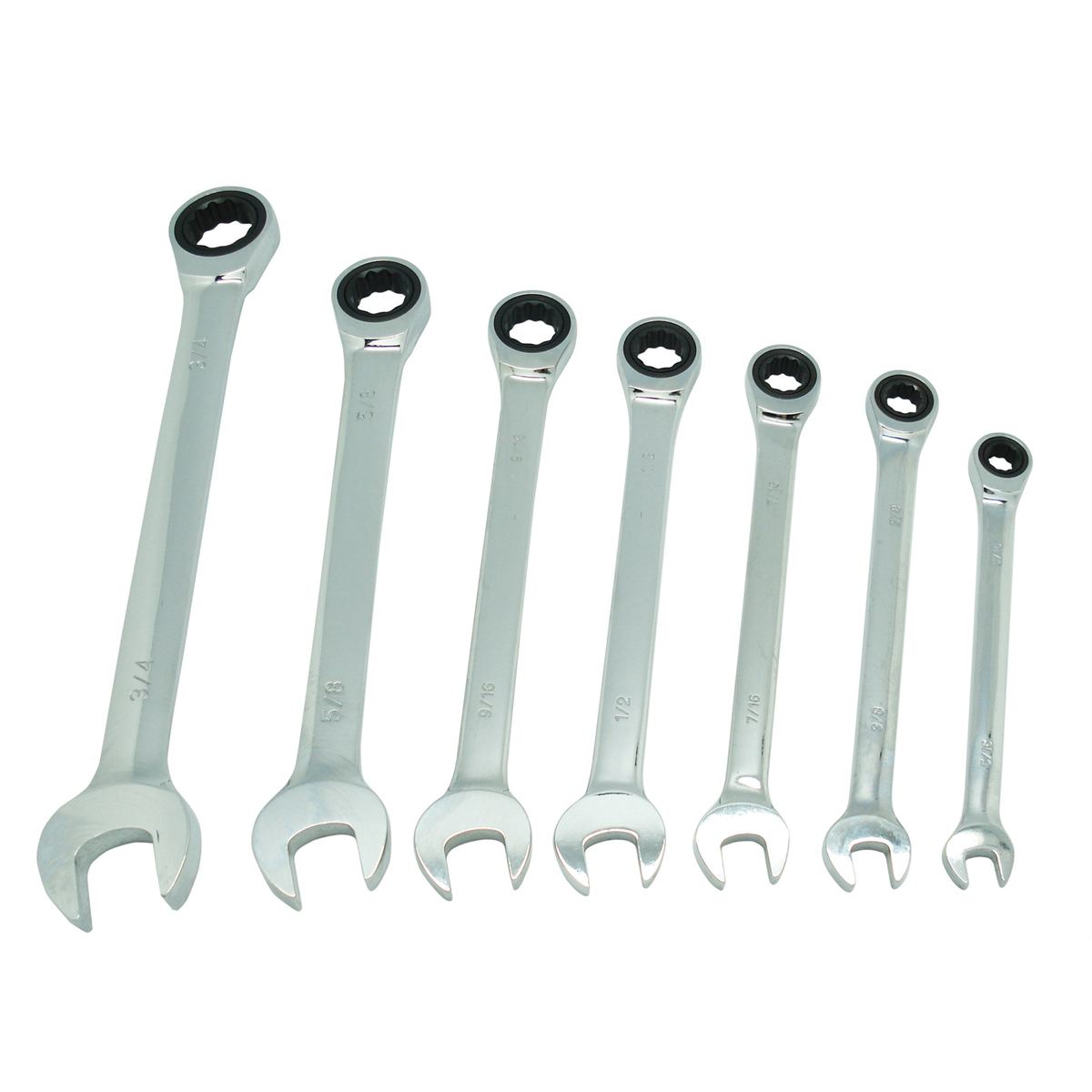 K Tool International Wrench Set 7 Piece SAE Ratcheting P/N 45400 - B2B Diesel & Gas Service