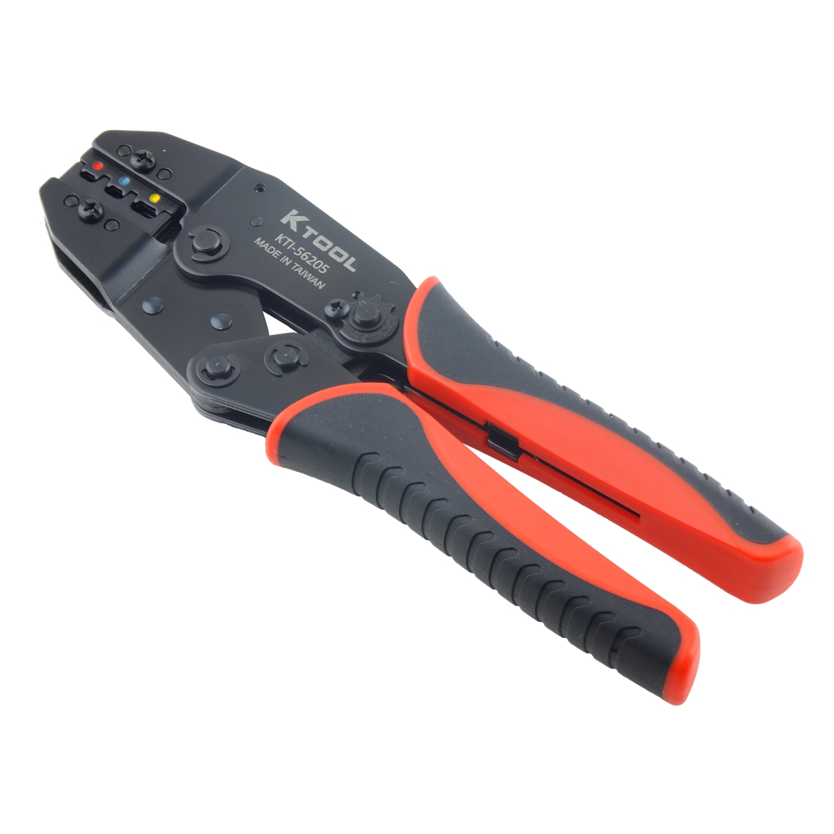 K Tool International Terminal Crimper 8.7 in. Ratcheting with Carbon Steel Head P/N 56205 - B2B Diesel & Gas Service