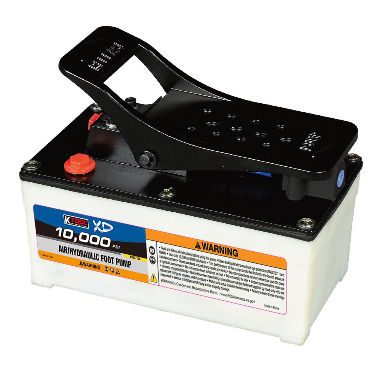 K Tool International Foot Pump Air Hydraulic With Nylon Case P/N HJ3501 - B2B Diesel & Gas Service
