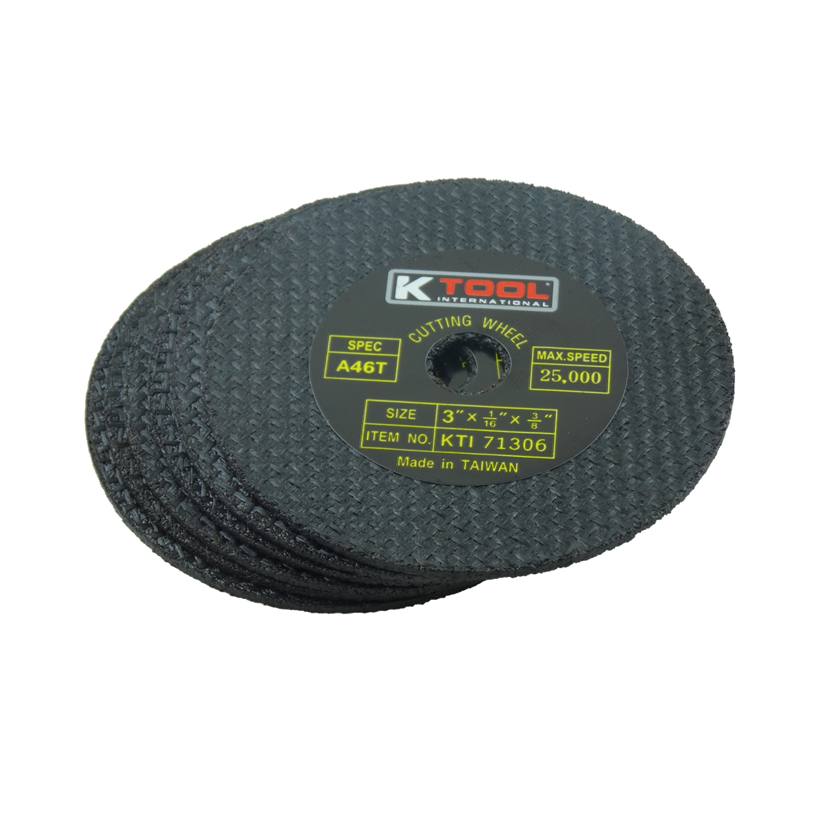 K Tool International 6PK CUT-OFF WHEEL 3IN. X 1/16IN. 6/PK P/N 71306 - B2B Diesel & Gas Service