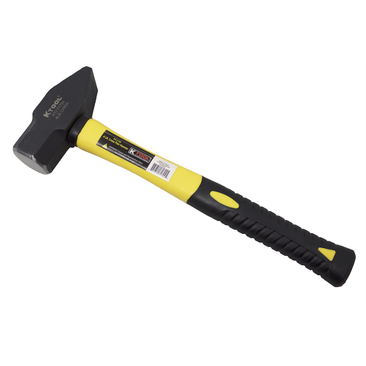K Tool International 4 lb. Cross Pein Hammer with Fiberglass Handle P/N 71724 - B2B Diesel & Gas Service