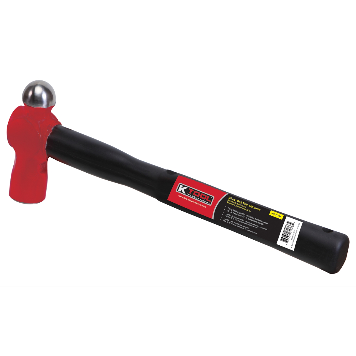 K Tool International 32 oz. Ball Pein Hammer with 14 in. Handle P/N BPID/32/14 - B2B Diesel & Gas Service