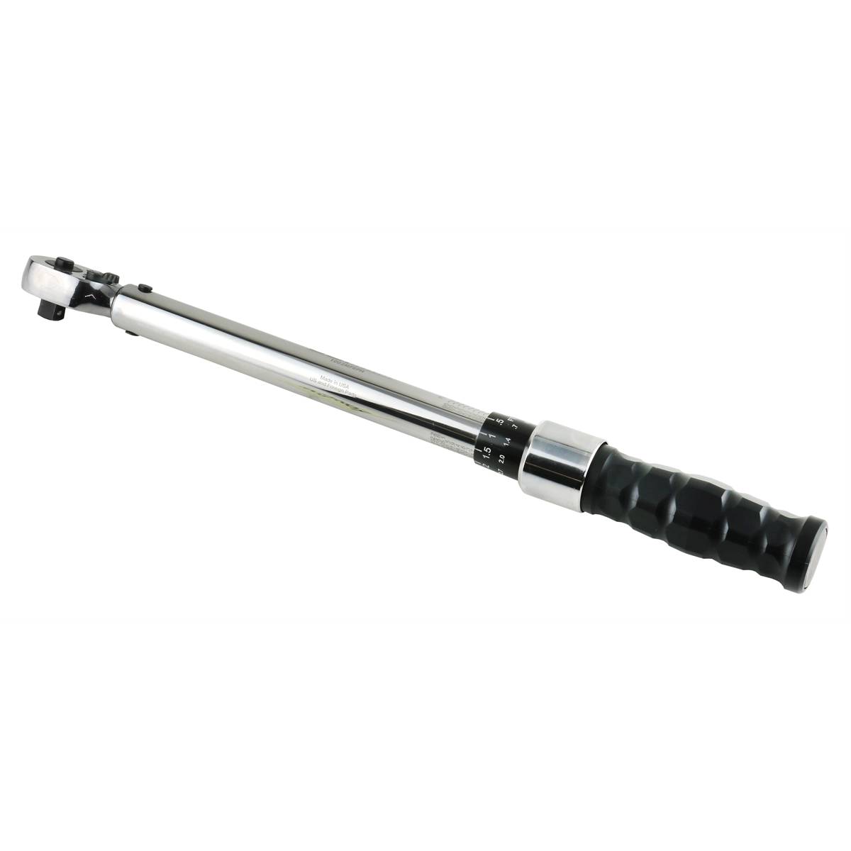 K Tool International Torque Wrench Ratcheting 3/8 Inch Drive 10-100 Foot/Pounds USA P/N 72121A - B2B Diesel & Gas Service