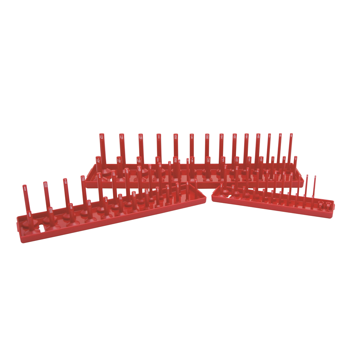 K Tool International Socket Holder Set 3 Piece SAE Red P/N 72470 - B2B Diesel & Gas Service