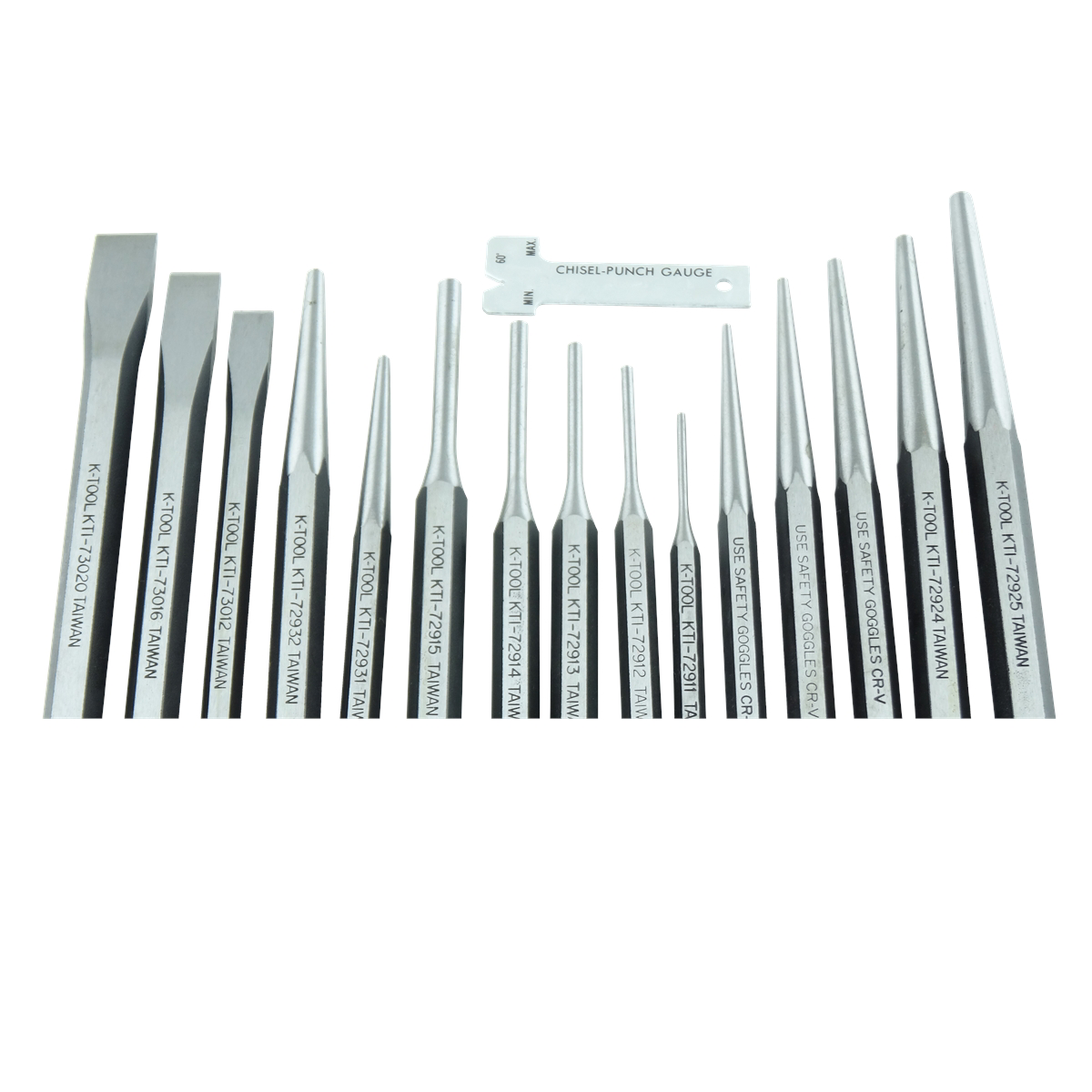 K Tool International PUNCH & CHISEL SET 15 PC. IN KIT BAG P/N 72901K - B2B Diesel & Gas Service