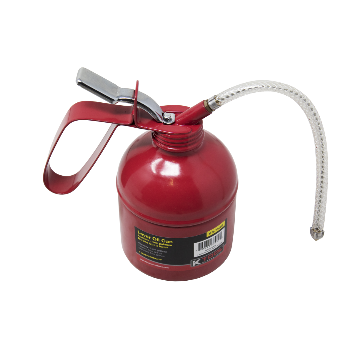 K Tool International Oil Can Lever w/Flex Spout 1 Pint P/N 73902 - B2B Diesel & Gas Service