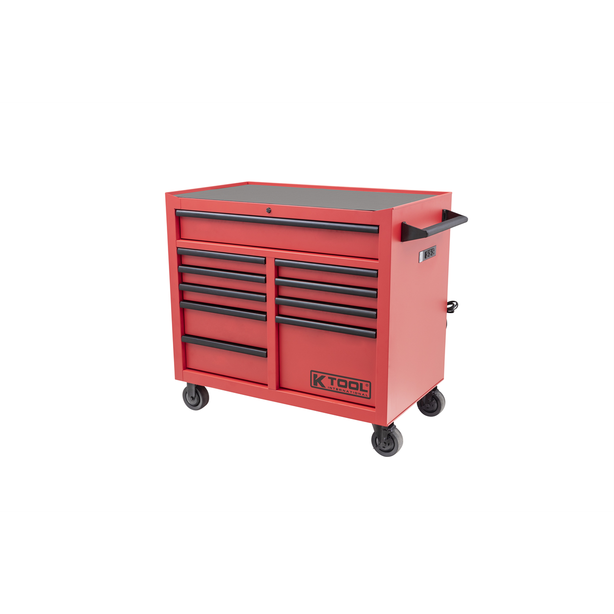 K Tool International Tool Box 41 Inch Premium 10 Drawer Double Bay 1,000 Pound (Matte Red) P/N 75133 - B2B Diesel & Gas Service
