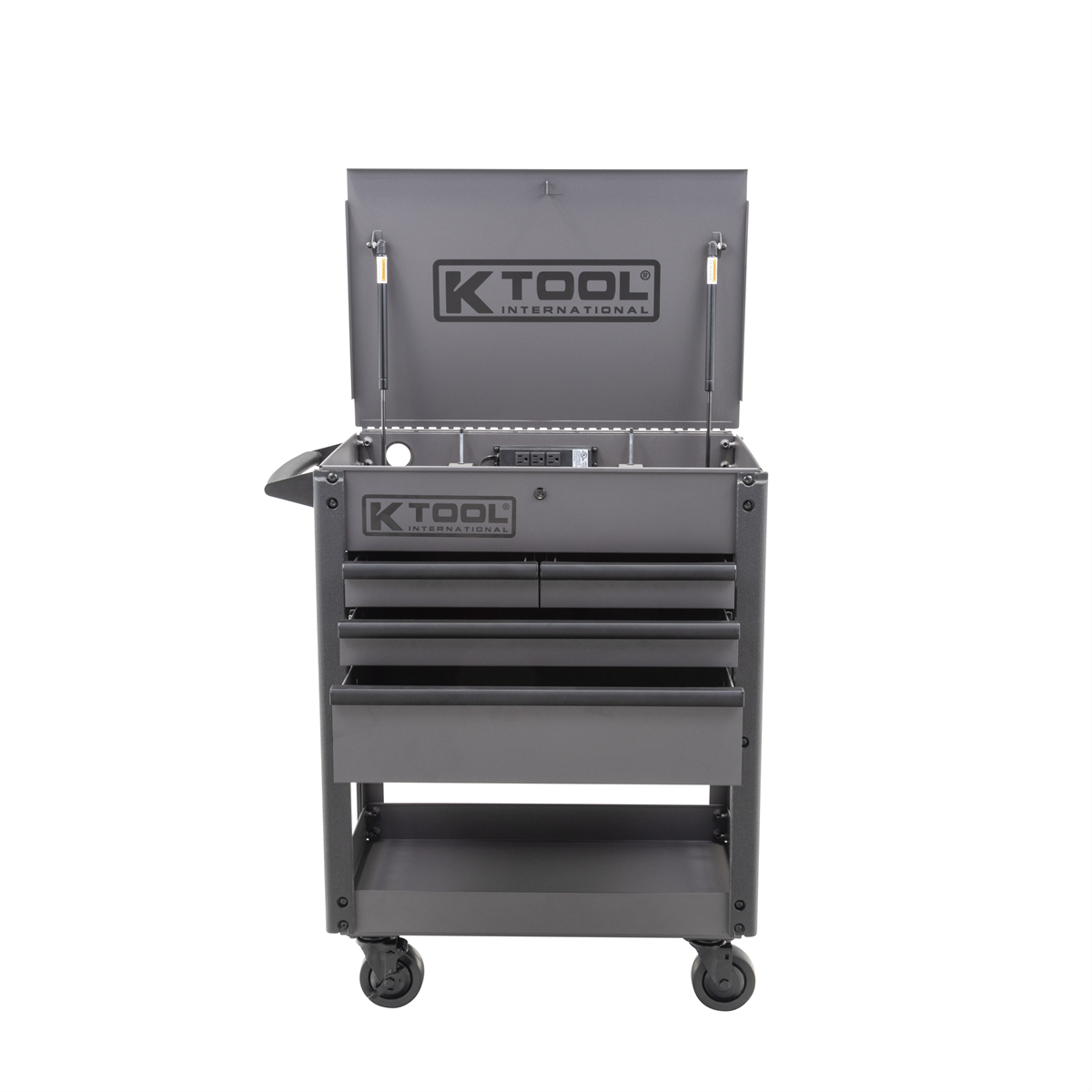 K Tool International Service Cart 35 Inch Premium 4 Drawer 500 Pound (Matte Grey) P/N 75150 - B2B Diesel & Gas Service