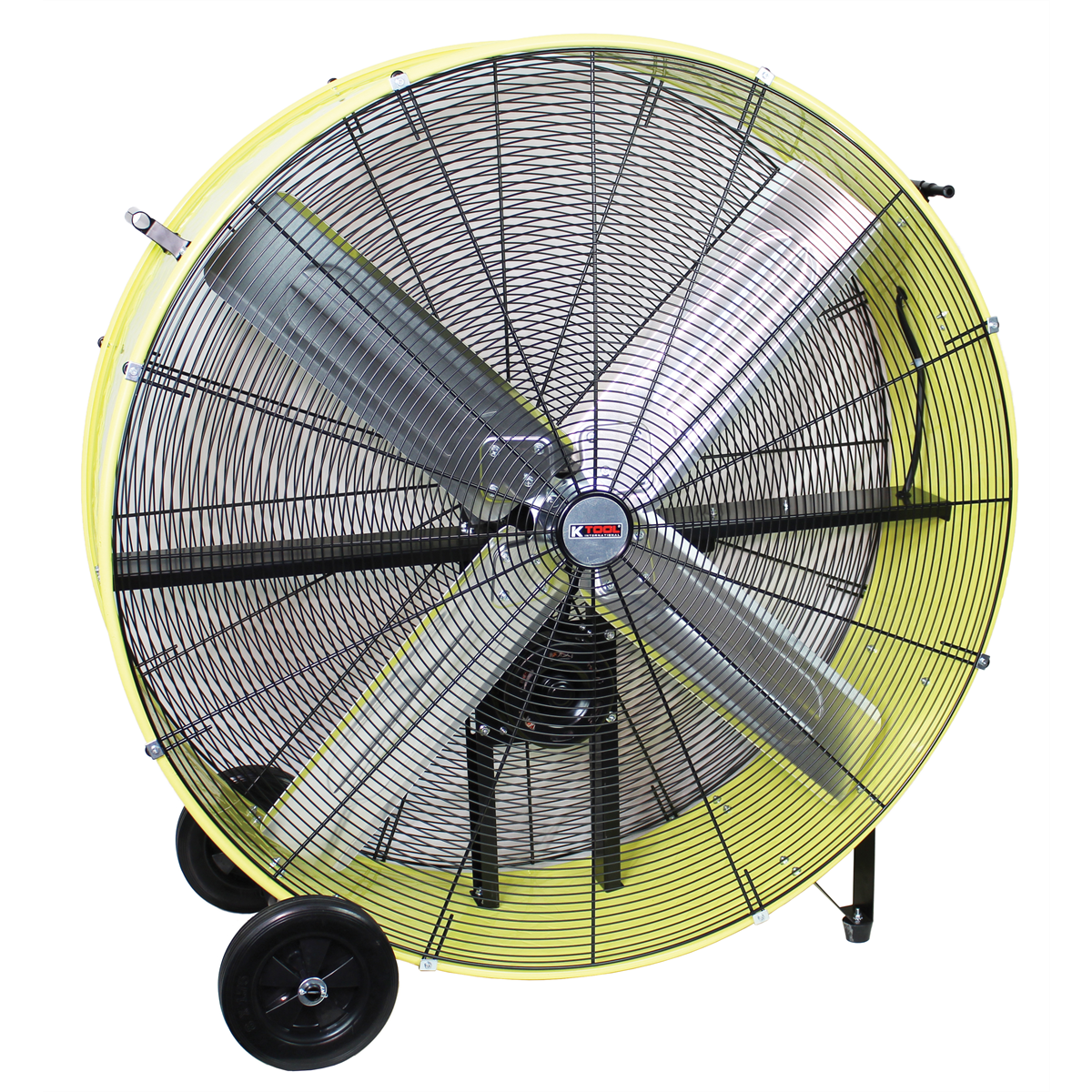 K Tool International 42" Belt Drive Industrial Drum Fan, Safety Yellow P/N CED3168Y-ISN - B2B Diesel & Gas Service