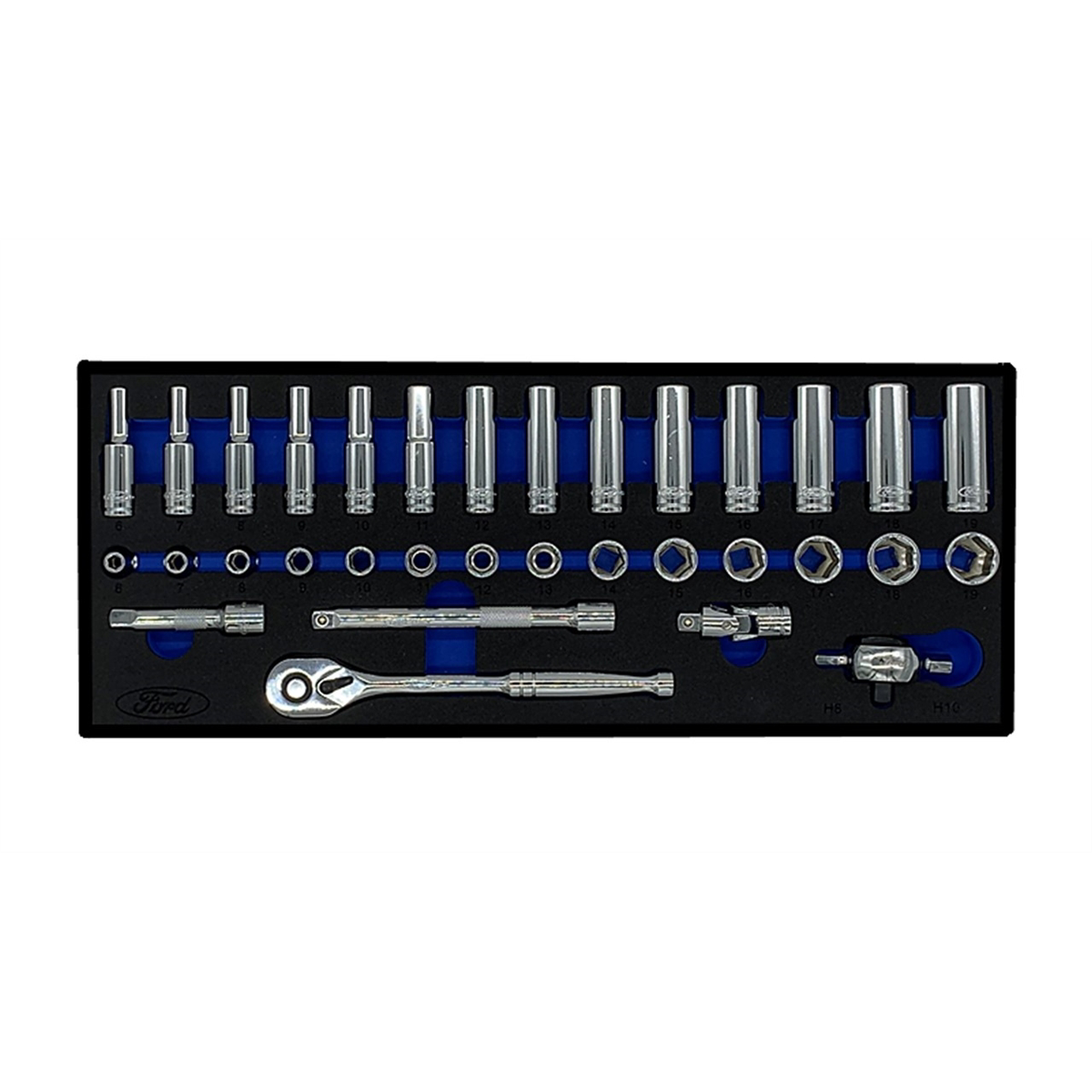 K Tool International 33Pc 3/8" Dr Met 6 Pt Std and Dp Socket Set FORD P/N JM-3833 - B2B Diesel & Gas Service