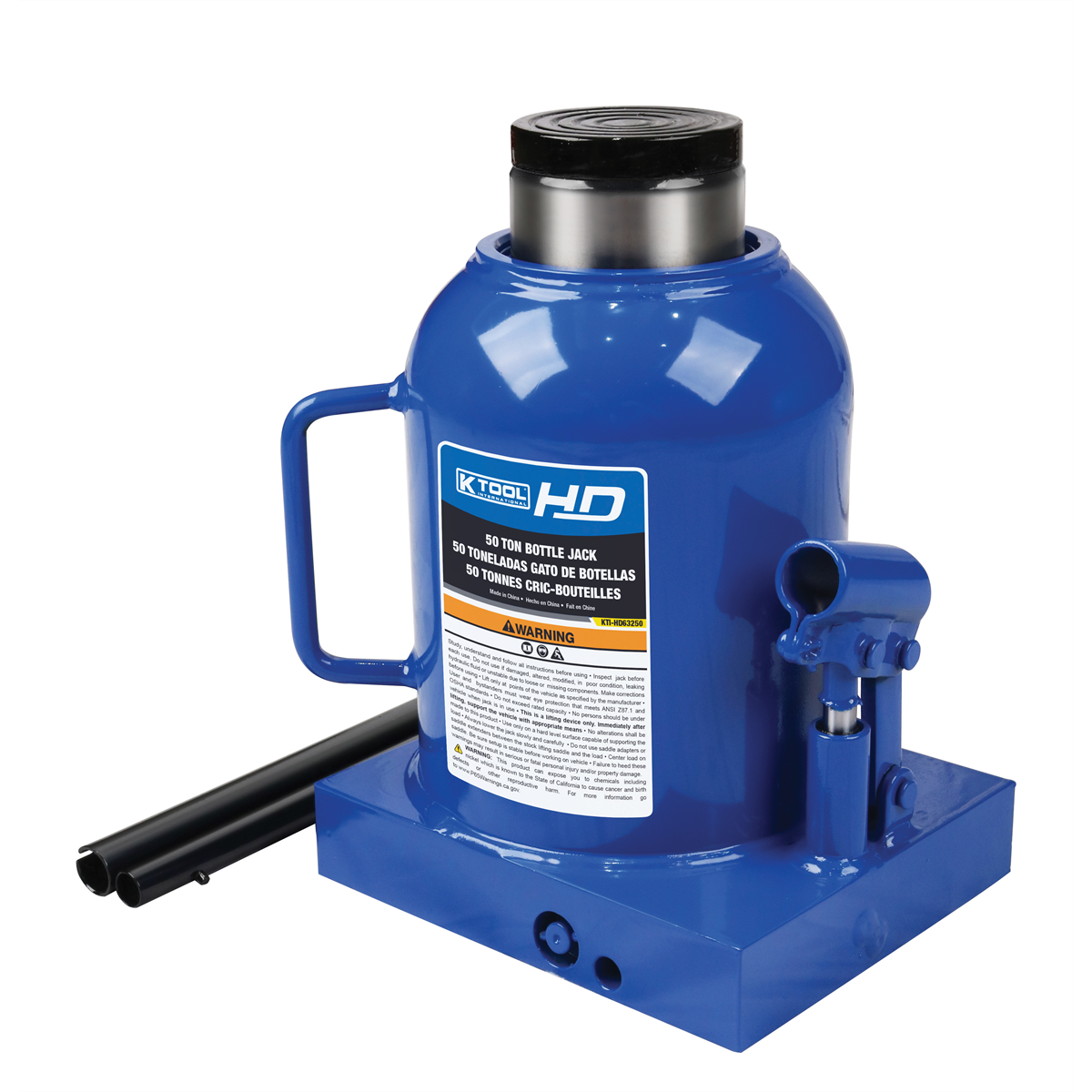 K Tool International Bottle Jack 50 Ton (Welded) P/N HD63250 - B2B Diesel & Gas Service