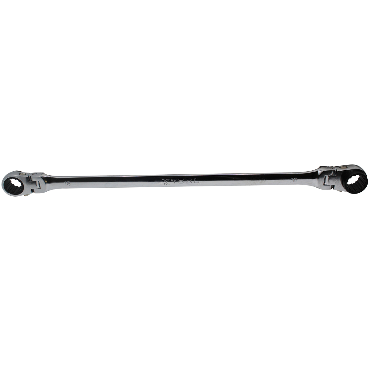 K Tool International Wrench 16mm x 18mm Metric Ratcheting Reversible Double Box Universal Spline 90 Tooth P/N XDDB16X18 - B2B Diesel & Gas Service