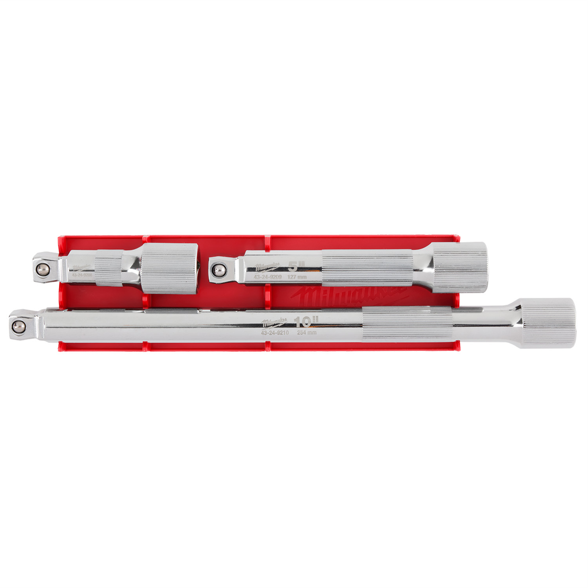 Milwaukee Tool 3pc 1/2” Drive Wobble Extension Set