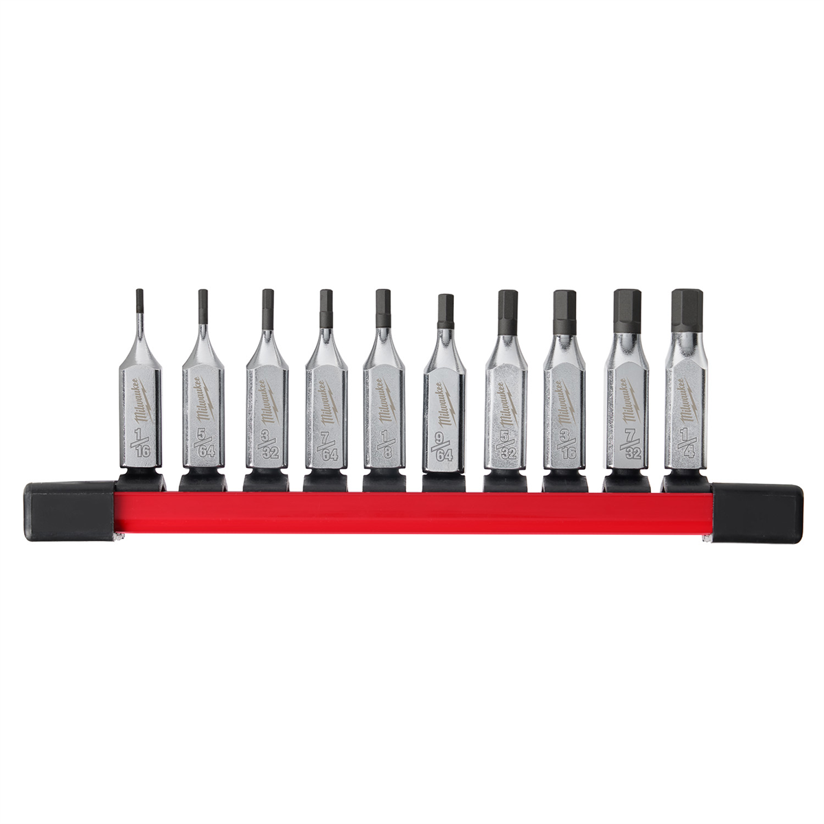 Milwaukee Tool 10pc 1/4" Drive Hex Bit Socket Set - SAE