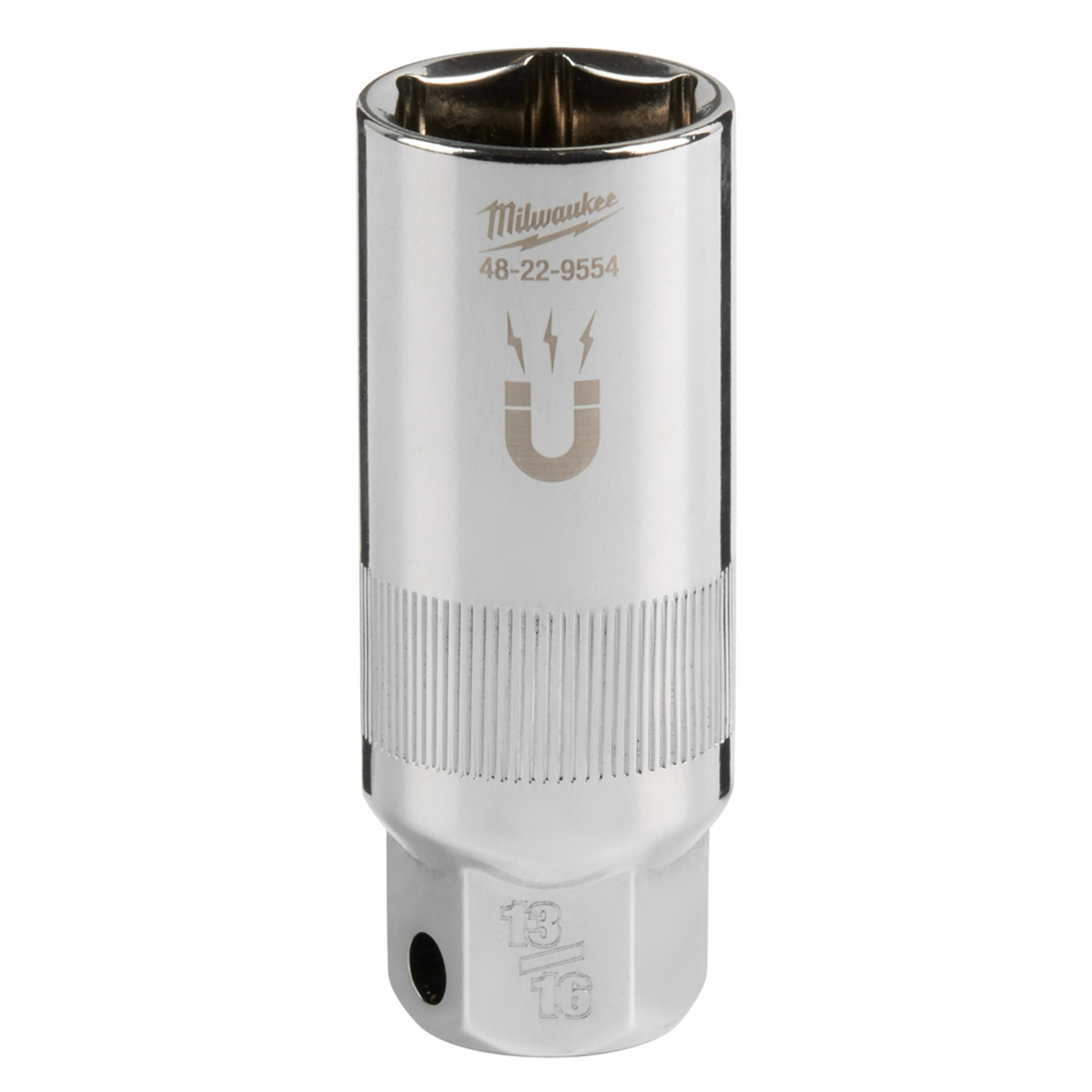 Milwaukee Tool 3/8" Drive 13/16" Magnetic Spark Plug Socket
