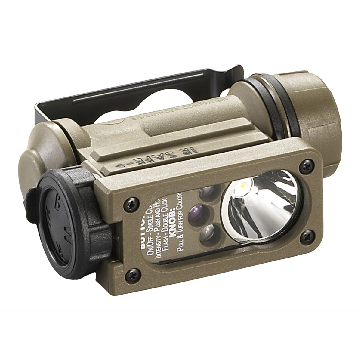 Streamlight Sidewinder Compact II Military Model Angle Head Flashlight, Coyote - B2B Diesel & Gas Service