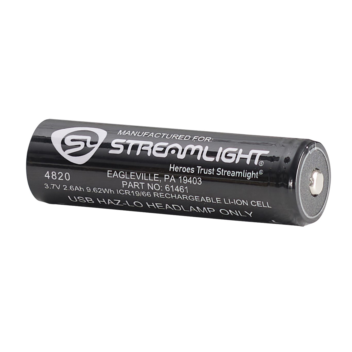 Streamlight Lithium Ion Replacement Battery for USB HAZ-LO Headlamp - B2B Diesel & Gas Service